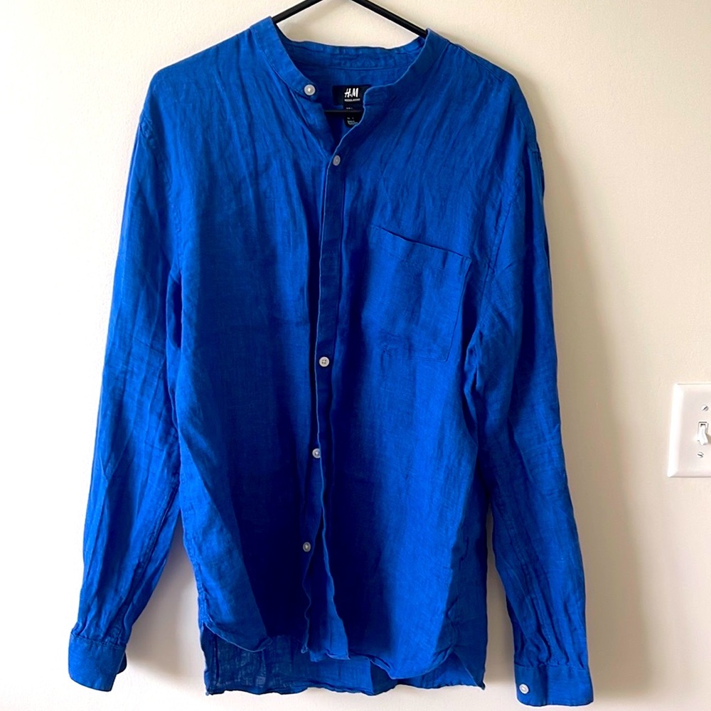 Blue Button Down from H&M. Large
